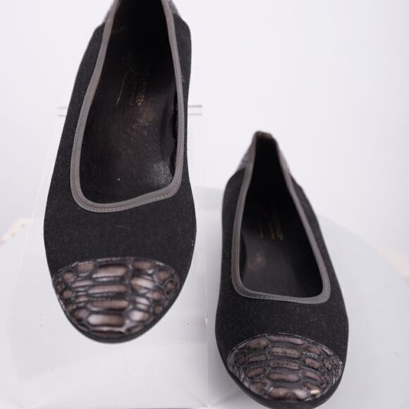 Donald J Pliner Hideyo Ballet Flats snakeskin sz 7 - Picture 2 of 6